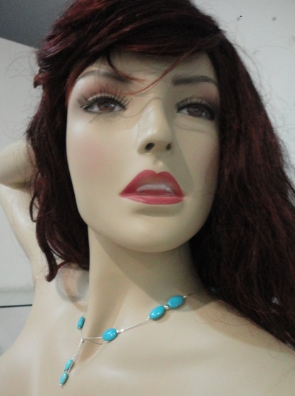 Juego de collar azul